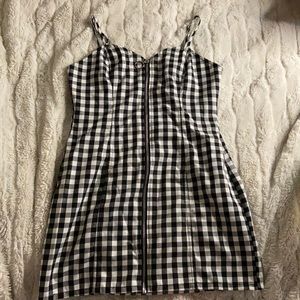 Forever 21 plaid body fitted dress